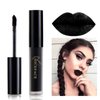 Coosa Professional Makeup Matte Liquid Lipgloss & Lip Liner Set Long Lasting Waterproof Liquid Lipstick Set, Black (2 PCS)