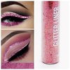 Glitter Liquid Eyeliner, Shimmer Sparkling Metallic Colorful Eyeliner -PinkWine