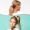 3 Pcs Rhinestone Ponytail Holder, Elastic Hair Tie, Sparkling Crystal Rhinestone, Rhinestone Hair Ties, Fancy Crystal Hair Ties, Headband Hair Accessories for Women Girls (Silver Style)