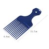 1Pc Blue Salon-Style Hair Pick and Barber Comb - Pick Comb for Curly Hair and Parting Comb Hair Care Comb for Thick Hair Quality Barber Supplies, Styling Tools and Appliances