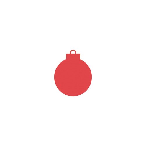 Paper Christmas Round Ornament Die Cuts/Christmas Craft Supplies and Party Decorations/Packs of 25 or 50 Pieces/Available in 9 Colors and 3 Sizes