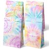 Outego Tie Dye Party Favor Bags Tie Dye Goodie Bags Tie Dye Party Favors for Kids Tie Dye Birthday Party Supplies