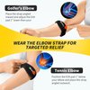CAMBIVO 2 Pack Tennis Elbow Brace for Men & Women, Elbow Pain Relief for Tendonitis, Tennis & Golfer's Elbow, Adjustable Elbow Strap with Compression Pad (Black)