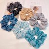 4Pcs Random Color Satin Silk Scrunchies for hair,Big Hair Satin Hair Ties Ponytail Holder No Hurt Your Hair Use Safety Easy to Wear,Elastics and Ties,Beauty and Personal Care,Hair Accessories