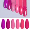 Vishine Hot Pink Fuchsia Gel Nail Polish Set - 6PCS Colors Magenta Purple Gel Polish, Soak Off Gel Polish Set Nail Art LED UV Nail Lamp Cured,8ml Each Bottle Nail Gel Kit Glamour Gifts