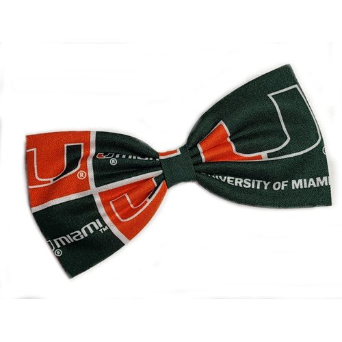Sports Themes Hair Bow Collection (Alligator Clip, Miami/Green)