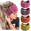 STGDAK Boho Hair Bands for Women's Hair Cashew Print Design Headband Soft Fabric Hair Bandana Elastic Yoga Running Sports Knotted Headband Non Slip Head Wraps Hair Accessories for Women Girls 4PCS