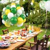 Paready Green and Yellow Balloons, 50 Pcs Yellow Green Confetti Balloons, 12 Inch Dark Green Yellow White Latex Balloons Helium for Birthday Party Graduation Class of 2024 Tractor Party Decorations