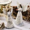 Pavilion Gift Company Elements 82328 Angel Figurine Holding Butterflies, Best Things In Life, 8-Inch , White