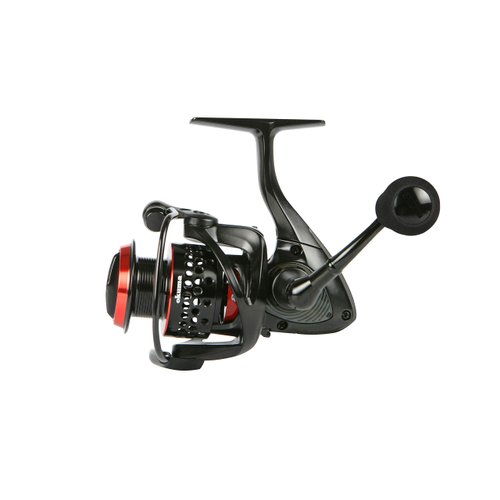okuma Ceymar Lightweight Spinning Reel- C-55, Black/Red