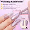 Bevimee Holographic Nail Polish 12ML Iridescent Chameleon Rainbow Effect Healthy Fast Drying Shimmer Glitter Nail Polish Light Purple Holo Laser Pearl Nail Polish Nail Art-No Require Cured 1PCS