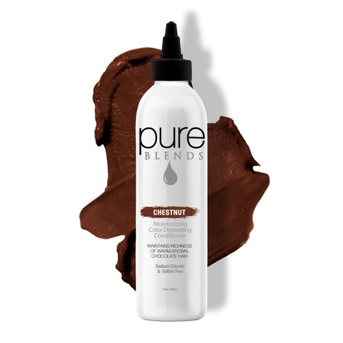 Chestnut Moisturizing Color Depositing Conditioner Brighten & Tone Color Faded Hair Semi Permanent Hair Dye Prevents Color Fade Extend Color Service on Color Treated Hair 8.5 Oz.