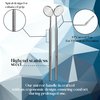 MJW Excellent Quality Dental Mirror with Handle, Stainless Steel Dentist Tools for Teeth Cleaning Inspection, Oral Hygiene Mouth Mirror for Daily Use CE ,Silver