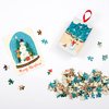 Galison Snow Globe 130-Piece Puzzle Ornament – Mini Puzzle Measures 6’ x 8.25” – Festive Holiday Puzzle Packaged in Ornament Box – Makes a Great Idea for All Ages