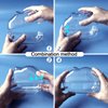 lazYYzal Hamster Bathtub,Hamster Bathroom,Small Animal Habitat Décor,Sand Bath Container Transparent Beds,Hamster Bed,Ice Bathtub,Sleep Pad Nest,Sand Bath Box for Cage Accessories（M）