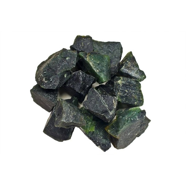 Hypnotic Gems Materials: 1 lb Deep Green Serpentine Stones from Asia - Rough Bulk Raw Natural Crystals for Cabbing, Tumbling, Lapidary, Polishing, Wire Wrapping, Wicca & Reiki Crystal Healing