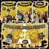 New Years Eve Party Supplies 2025, Happy New Year Decorations 2025 Kit, Gold and Black Balloons Supplies with 2025 Foil Balloons Happy New Year Banner Gold Fringe Curtains Backdrop for NYE Decorations