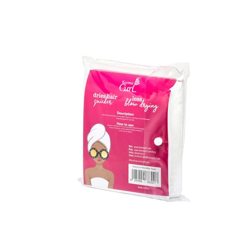 Kozma Curl Microfiber Towel, 20x37'', Absorbant Towel, Hair Wrap, Hair Turban, Curly Hair Towel, Anti Frizz Towel, Microfiber Hair Towel