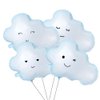 TUEPULL 4pcs 30" White Cloud Foil Balloons for Birthday Baby Shower Themed Party Birthday Party Wedding Decorations Supplies (DIY Cloud)