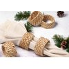Nautical Napkin Rings Set of 12, Woven Napkin Holders, Coastal Napkin Rings Bulk for Party Decoration, Dinning Table, Everyday, Family Gatherings - A Great Tabletop Décor - Natural