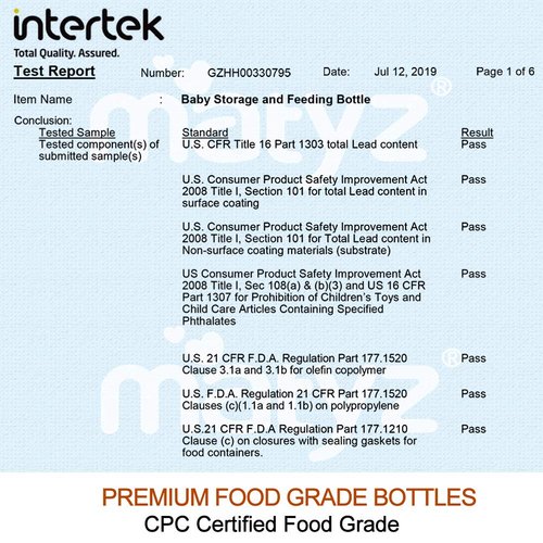 Matyz 6-Pack Breast Milk Storage Bottles (8 Ounce, 3 Colors) - Wide Neck Breastmilk Collection and Storage Bottle - Formula Storage Bottles Compatible with Medela Avent Spectra Pumps