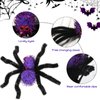 4Pcs Halloween Hair Clips Spider Hair Claw Clips Orange Purple Hair Accessories for Women Halloween Spider Hair Clip Cute Metal Decorative Hair Clips for Thick Thin Hair Styling Accessories