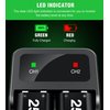 Mocagen Rechargeable Battery Pack for Xbox One/Xbox Series X|S Controller Battery, 2 X 2550mAh One S/Xbox X/Xbox Elite Batteries, 2 Pack-Green (Q08S-MG-US)