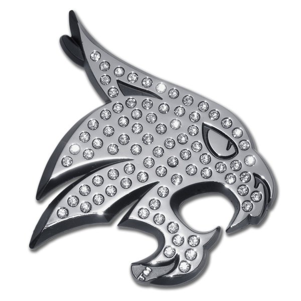 Elektroplate Texas State University (Bobcat w/Austrian Crystals) Emblem