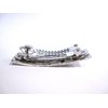 Generic Smaller silver metal filigree flower hair alligator clip barrette for fine thin (Pattern: Barrette), 1 Count (Pack of 1)