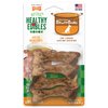 Nylabone Healthy Edibles Broth Bone Natural Dog Chews Long Lasting Treats Ham Flavor Small/Regular - Up to 25 Ibs. (4 Count)