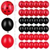 Sumind 100 Pieces Polka Dots Balloons Polka Dots Latex Balloons Ladybug Strawberry Balloons for Party Decor Birthday Wedding Supplies(Mixed Style, 12 Inch, 10 Inch)