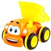 Toys for a 2 Year Old Boy - 3 Friction Powered Trucks for 2+ Year Old Boys, Push & Go Cars Cartoon Construction Vehicle Set - Toddler Boys Toys & Toy Trucks, Play Pull Back Car