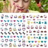 3D Cartoon Nail Art Stickers Self Adhesive Cute Nail Decals 6 Sheets Kawaii Design Nail Charms for Acrylic Nails Supplies Designer Nail Stickers for Women Girls DIY Nail Decorations Accessories