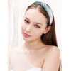Jaciya Headbands for Women 10 Pack Velvet Knotted Turban Headband Wide Hairbands Girls Hair Accessories Diademas para Mujer