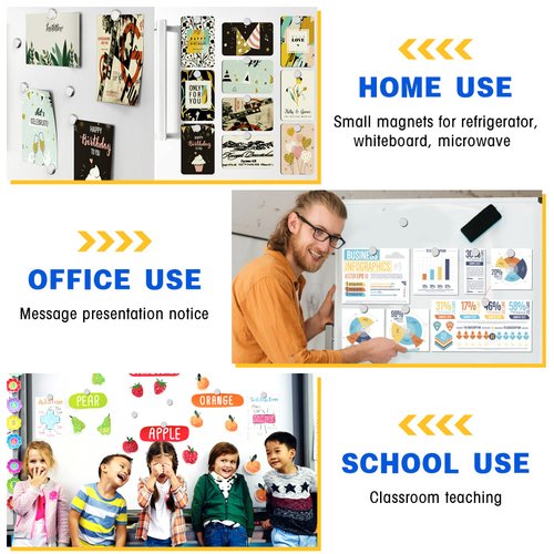 40Pack Small Magnets Tiny Magnets Mini Magnets, Small Round Fridge Magnets, Office Magnets for Whiteboard, Refrigerator Magnets, Multi-Use Small Neodymium Magnets - 10x2mm