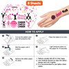 Cheerleading Temporary Tattoos 8 Sheets 82 PCS Cheer Party Decorations Supplies Favors Team Spirit Theme Birthday Cute Stickers Christmas Gifts for Boys Girls Class School Prizes Carnival