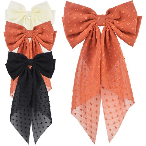 3 Colors Giant Hair Bows for Women, 15inch Double Layers Big Bow Clips French Barrette Hair Accessories for Women Girl Party Valentine's Day Wedding Birthday Vacation