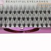 Dedila 8/10/12/14/16/17/18/20mm 60pcs 20 Root Grafting Individual False Eyelashes Mink Natural Long Eye Lashes Cluster Extension Makeup Beauty Fake Eyelash (11mm)