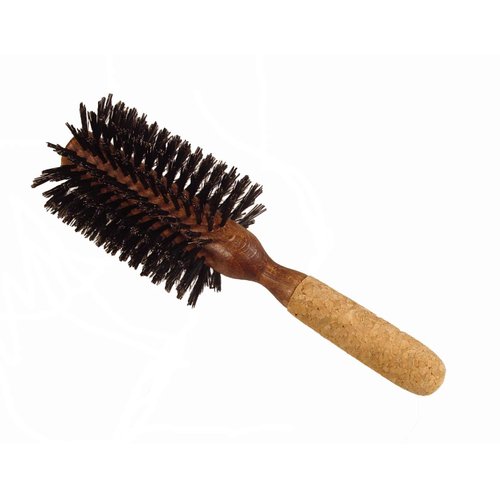 Cork Handle Hair Brush, for Blow Drying and Styling- Diameter- 80mm