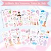 Konsait Spa Party Favors Spa Kids Tattoos Temporary for Girls, 99 Pcs+ Fake Tattoos Slumber Party Supplies for Girls Spa Day Party Supplies Birthday Makeup Party Favors
