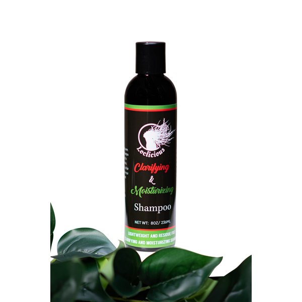 LOCLICIOUS Clarifying & Moisturizing Shampoo for Locs, Dreadlocks, Braids, and Dreads - Vegan, Organic Formula - Lightweight & Residue-Free - Promotes Healthy Hair (8oz)