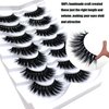 Lifernilash False Eyelashes 3D Faux Mink Lashes Natural Look Wispy Fake Eyelashes16-MM Eye-lashes (C)