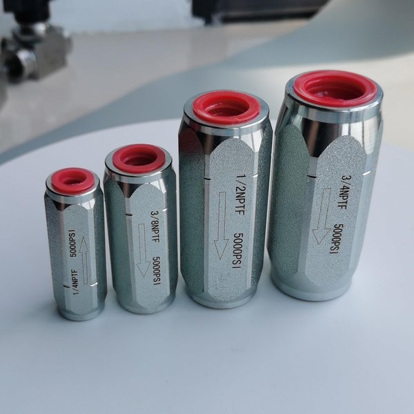 YACO INDUSTRY Hydraulic Oil cylinder check valve 1/4"" NPTF 5000PSI steel,precision machining, actuator pump Non-return single way valve