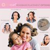 Octocurl Heatless Hair Curler - Microfiber Hair Curlers for Overnight Curls - Rollers Hair Curlers for Wet Hair - Hair Curlers to Sleep In - Heatless Curls Headband (Short Hair - Black Beauty)