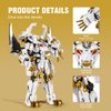 DAHONPA White Tiger Transforming Mech Building Blocks Set, Warrior Model Kit 670+ pcs Collectible Mythical Gifts for Adults and Kid