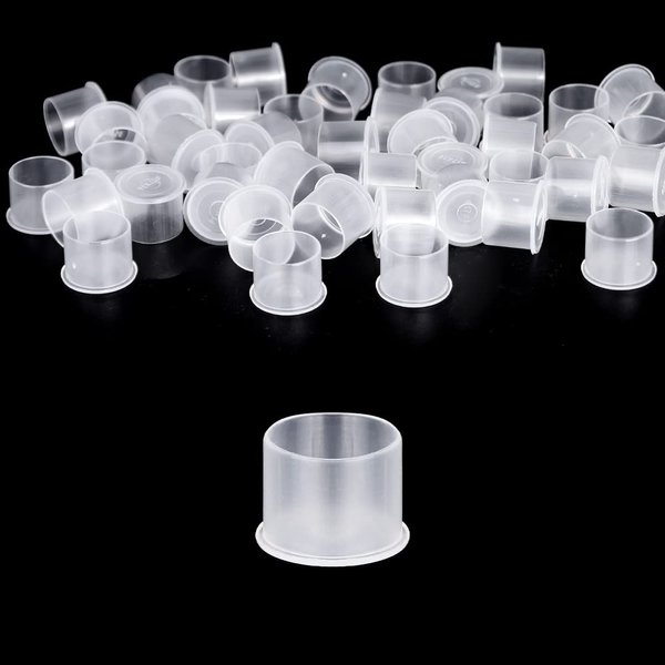 UPTATSUPPLY Tattoo Ink Cups with Base 300Pcs Mixed - Pigment Caps, Ink Caps for Tattoo Permanent Makeup Container Cap, Tattoo Supplies,Tattoo Kits
