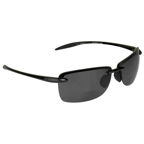 proSPORT Polarized Bifocal Reading Sunglass Readers Maui Men Women Gray Lens Rimless Fishing 1.50 2.00 2.25 2.50 3.00