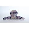 Lavender black and mixed color marbled design hair claw clip for fine, thin hair