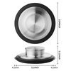 Tifanso Kitchen Sink Drain Stopper - 2PCS Garbage Disposal Stopper 3.34 Inch Sink Drain Plug, Stainless Steel Kitchen Sink Drain Cover Fits Standard Kitchen Drain Size of 3-1/2 Inch