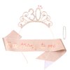 Rose ​Gold 30th Birthday Sash and Tiara for Women, 30th Birthday Decorations Women, 30 & Fabulous Birthday Sash and Crown Set, 30th Birthday Gifts for Women, Happy 40th Birthday Party Supplies